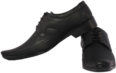 

Kraasa Solid Lace Up Shoes For Men(Black)