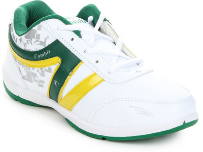 Combit Running Shoes For Men(White, White::green