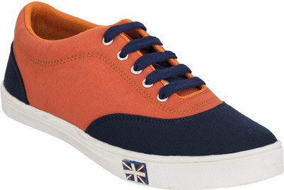 

Crab Shoes Canvas Shoes For Men(Orange, Navy)