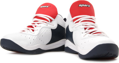 

Sparx SM-167 Mid Ankle Sneakers For Men(Blue, Red, White), White blue
