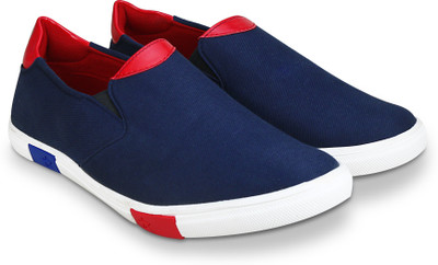 

Beonza Canvas Slip On Sneakers For Men(Multicolor