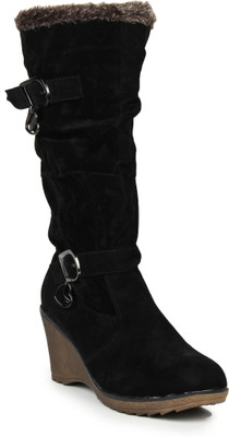 

Stylistry Maxis Black Color Boots For Women(Black