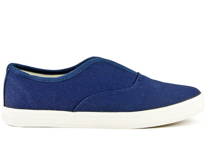 

DeVEE Yuanbo Plain Blue Casuals For Women(Blue
