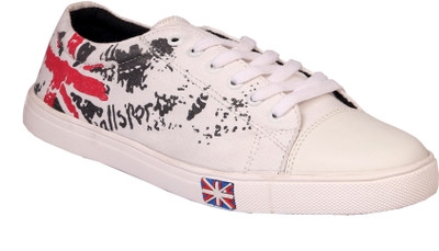JK Port White Men New Canvas Shoes For Men(White