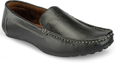 

Koolpals Whitethread Loafers For Men(Black