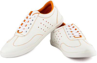 

Rosso Italiano Sneakers Sneakers For Men(White, White with orange