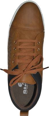 Strive Star Printed Tan Sneakers