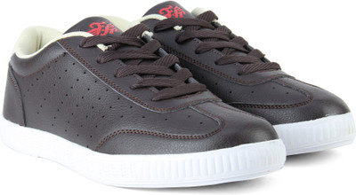 

Flying Machine Synthetic Leather Sneakers For Men(Brown, Black chocolate