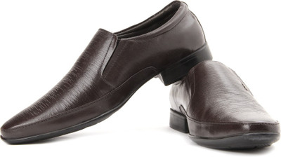 Lee Cooper Men Genuine Leather Formal Shoes For Men(Brown