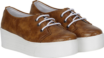 

Kraasa Height Increasing Sneakers For Women(Tan
