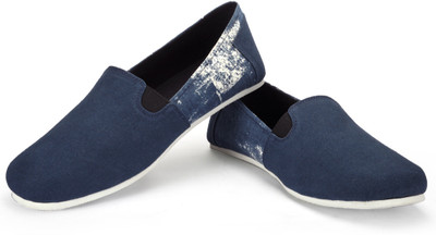 

FUNK Pard Navy Blue with Faded Blue Canvas Shoes For Men(Blue)