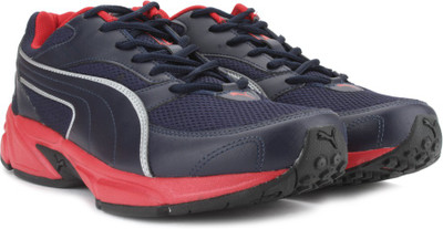 

Puma atom fashion 3 dp Men Running Shoes For Men(Black, Peacoat-high risk red-puma silver