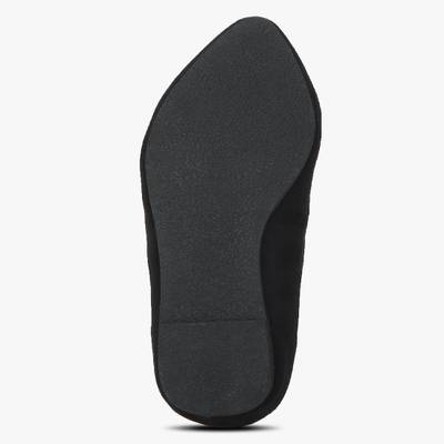 Addons Addons Floral Sequins Suede Ballerinas Bellies
