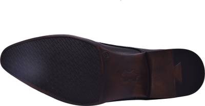 Hirel's Black Office Wear Derby Lace Up Shoes