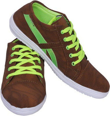 

Smoky Tan Canvas Casual Shoes For Men(Brown