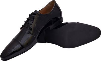 Hirel's Men Black Oxford Lace Up Shoes
