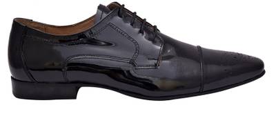 Hirel's Men Black Oxford Lace Up Shoes