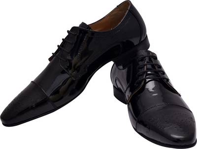 Hirel's Men Black Oxford Lace Up Shoes