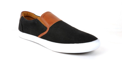 

Toruzzi Trendy Canvas Shoes For Men(Black