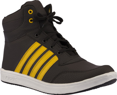 

Footista Stripes Riding Shoes For Men(Black, Yellow)