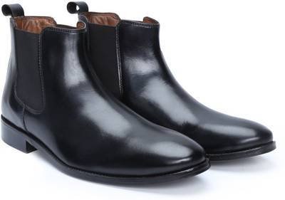 Brune Black Genuine Leather Chelsea Formal Boot/Shoe For Men Boot...