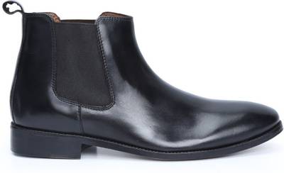 Brune Black Genuine Leather Chelsea Formal Boot/Shoe For Men Boot...