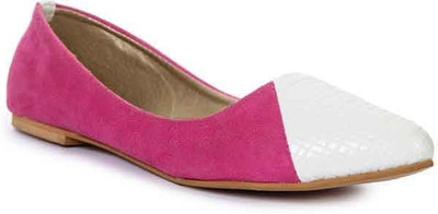 Gnist Half colo Women Bellies For Women(Pink, White