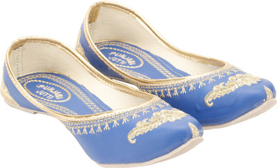 

Footrendz Foxy Jutis For Women(Blue), Blue:: gold