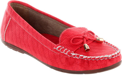 

Shuz Touch Loafers For Women(Red