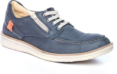 

Pavers England Genuine Leather Sneaker For Men(Navy