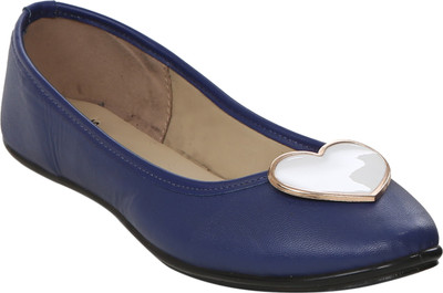 

Stylar Heart Punch Bellies For Women(Blue