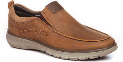 

Pavers England Genuine Leather Loafers For Men(Brown