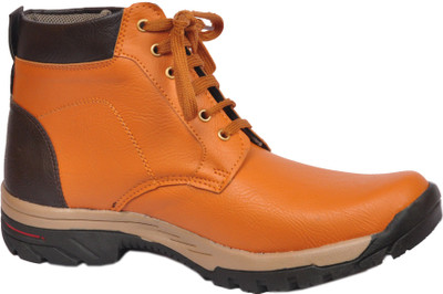 

Shoeniverse Boots For Men(Tan)