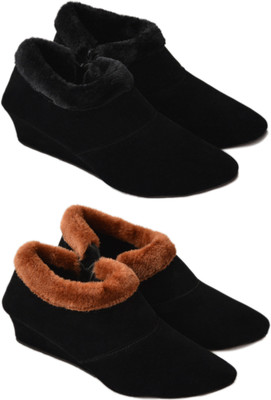 

Myra Comfortable Boots Footwear>Women>Casual Shoes>Boots For Women(Black, Brown)