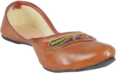 

DFR Light Brown Jutti for Women Jutis For Women(Brown, 01 brown