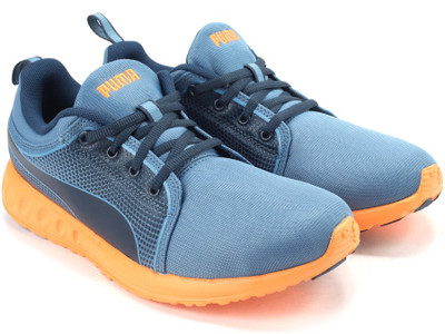 Puma Carson Runner Inno DP Running Shoes For Men(Blue, Blue wing teal-blue heaven-orange pop