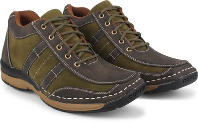 

Footista Woody Corporate Casuals For Men(Olive, Green