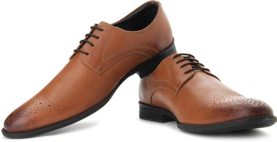 

Hush Puppies By Bata London DerBy Lace Up Shoes For Men(Tan, Tan light brown