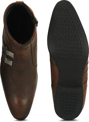 Kielz Kielz Brown Zipper Stylish Boots Boots