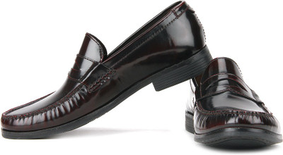 Clarks Cantin Sole Genuine Leather Slip On Shoes For Men(Brown, Burgundy, Burgundy bru