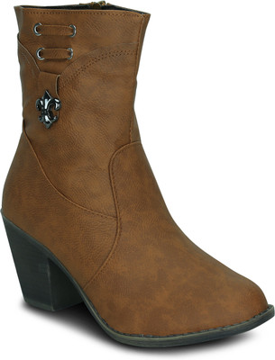 

Get Glamr CINN Boots For Women(Tan