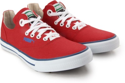 

Puma Limnos CAT 3 DP Canvas Sneakers For Men, High risk red-monaco blue-white