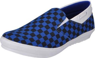 

FAUSTO Canvas Shoes For Men(Black, Royal black