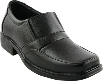 

Pureits Leathers Stylish and Elegant Slip On Shoes For Men(Black
