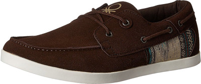 

United Colors of Benetton 16A8PRINFW30I Boat Shoes For Men(Brown, 902