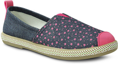 

Get Glamr Floral Slip Ons Canvas Shoes For Women(Pink
