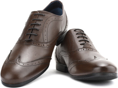 Louis Philippe Lace Up Shoes For Men(Brown