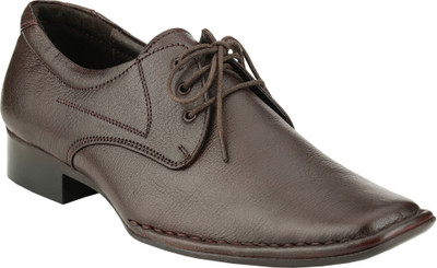 

Zebra Brown Men'S Formal Derby Lace Up Shoes For Men(Brown)
