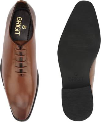 Brigit Corporate Shoe Tan Brown Lace Up