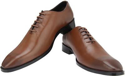 Brigit Corporate Shoe Tan Brown Lace Up